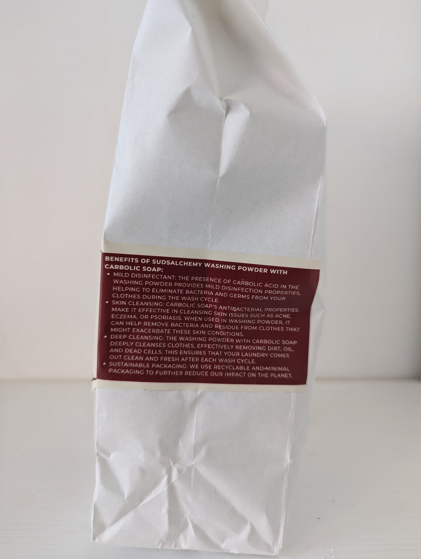 SudsAlchemy Natural Washing Powder - 60 washes, Antibacterial, Non-Toxic, Eco Friendly - for Sensitive Skin // Grapefruit