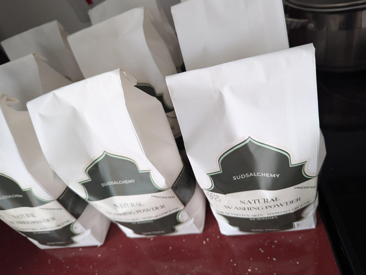 SudsAlchemy Natural Washing Powder - 62 washes, Non-Toxic, Eco Friendly, For Sensitive Skin - HYPOALLERGENIC