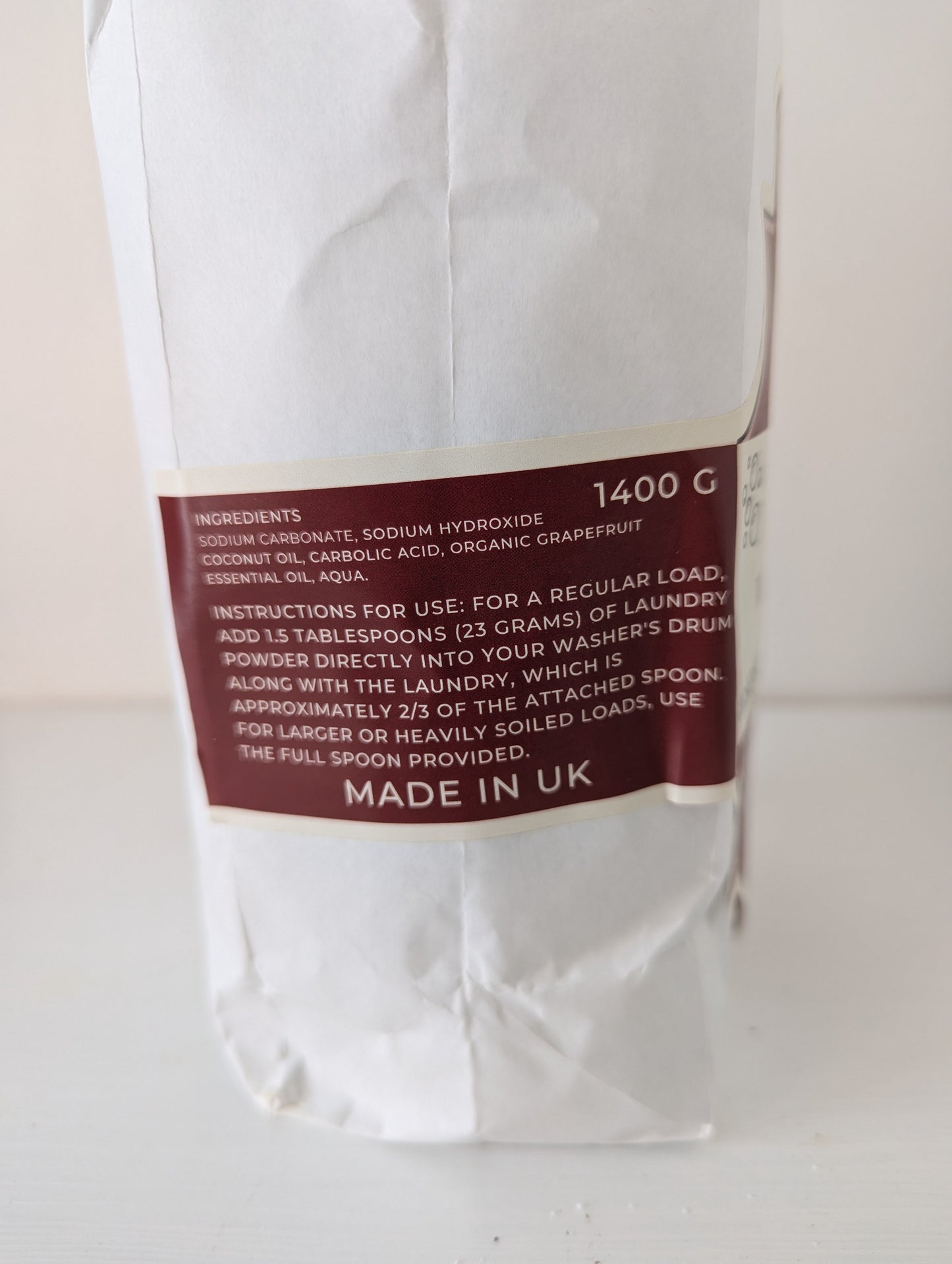 SudsAlchemy Natural Washing Powder - 60 washes, Antibacterial, Non-Toxic, Eco Friendly - for Sensitive Skin  //  Grapefruit
